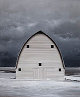Barn painting by Michael Gregory on exhibition at Nancy Hoffman Gallery in New York, March 17 - April 30, 2022, 040622