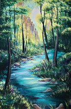 Landscape painting by Rachel Tucker available from Gallery of Modern Masters in Sedona, Arizona, 042422