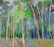 Painting by Rodger Bechtold on exhibition at Anne Loucks Gallery in Glencoe, Illinois, April 29 - June 30, 2022, 042922