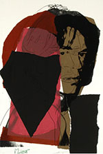 Artwork by Andy Warhol prtrait of Mick Jagger available from Martin Lawrence Galleries in Los Vegas, April 2022, 040322