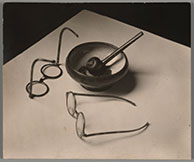 Modrians pipe and glasses 1926, photograph by Andre Kertesz on exhibition at High Museum of Art in Atlanta, GA, through May 29, 2022, 051022