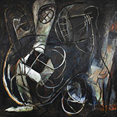 Painting from 1990 by Carlos Alfonzo on exhibition at ICA Miami in Miami, April 21 - November 27, 2022, 050222