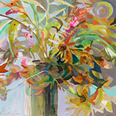 Floral painting by Erin Gregory on exhibition at Anne Irwin Fine Art in Atlanta, June 17 - July 8, 2022, 062322