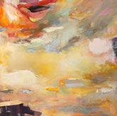 Abtract oil painting by Jen Pagnini on exhibition at Richard Boyd Art Gallery in Portland, Maine, May 1 - 30, 2022, 051022