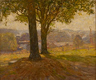 Landscape painting by NC Wyeth on exhibition at Somerville Manning Gallery in Greenville, DE, May 31 - June 25, 2022, 060622