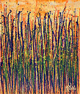 Abstract painting by Nestor Toro, title, Garden in motion 1 available from Zatista.com, 090522