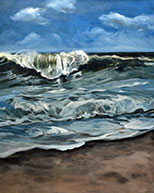 Seascape painting by Stephen Estrada on exhibition at Gallery Neptune and Brown in Washington, DC, June 18 - July 30, 2022, 062422