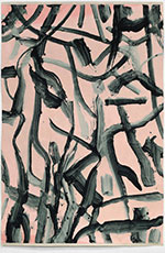 Abstract garden painting Storm Tharp on exhibition at PDX Contemporary Art in Portland, OR, May 22 - June 30, 2022, 060622