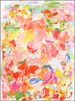Painting by Yolanda Sanchez on exhibition at Kathryn Markel Fine Arts in NYC, May 12 - June 18, 2022, 050922