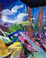 Painting by Arden Bendler Browning on exhibition at Bridgette Mayer Gallery in Philadelphia, Pennsylvania, September 6 - October 22, 2022, 092422