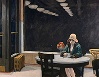 Artwork by Edward Hopper on exhibition at Whitney Museum of American Art in NYC, October 19 - March 5, 2023, 110822