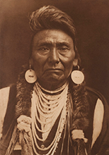 Original photogravure print of Chief Joseph by Edward S. Curtis available from Zaplin Lampert Gallery in Santa Fe, 080422