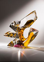 Art glass by Karsten Oaks on exhibition at Bender Gallery in Asheville, North Carolina, September 3 - 25, 2022, 091622