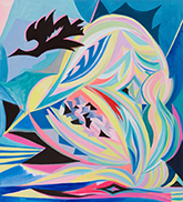 Painting by Mira Dancy on exhibition at Night Gallery in Los Angeles, CA, September 24 - November 25, 2022, 090622
