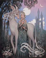 Unicorn artwork by Amy Sol on exhibition at Corey Helford Gallery in Los Angeles, CA, December 17 - January 21, 2023, 120722