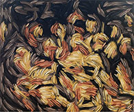 Abstract floral painting by Bill Stone, title, Thanksgiving available from Zatista.com, 102322