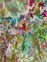 Abstract painting by Darlene Watson, title Sassy As Salt Water Taffy 02, available from Zatista.com, 012823