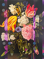 Flower painting by David Crismon available from Craighead Green Gallery in Dallas, November 2022, 110522