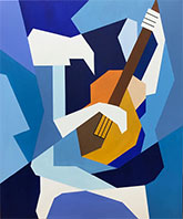 Geometric painting by Gerald Weber, title, Serenade III, available from Zatista.com, 120222