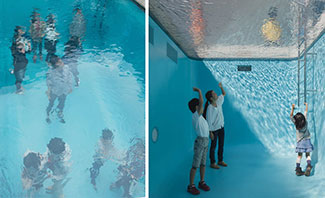 Interactive sculpture by Leandro Erlich at Perez Art Museum Miami, 111322