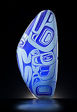 Glass sculpture by Preston Singletary available from Stonington Gallery in Seattle, WA, December 2022, 010523