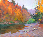 Autumn painting by Sergei Chernyakovsky, title, Autumn harmony available from Zatista.com, 110522