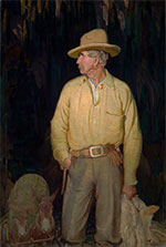 Western painting by William Herbert Buck Dunton on exhibition at the Harwood Museum of Art in Taos, New Mexico, October 29 - May 21, 2023, 010823
