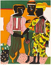 Artwork by Romare Bearden on exhibition at Jerald Melberg Gallery in Charlotte, NC, March 3 - June 3, 2023, 031923