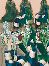 Painting by Bridget Mullen on exhibit at Shulamit Nazarian in Los Angeles, CA, January 7 - February 10, 2023, 010923