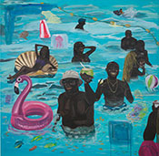 Painting by Glenn Hardy, Jr. on exhibition at Charlie James Gallery in Los Angeles, CA, January 14 - February 11, 2023, 010923