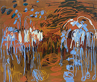 Abstract painting by Janaina Tschape on exhibit at Sean Kelly in Los Angeles, CA, January 14 - March 4, 2023, 010923