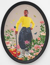 Painting by Kehinde Wiley on exhibit at Night Gallery in Los Angeles, CA, January 21 - April 8, 2023, 020723