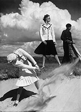 Black and white golf photograph by Norman Parkinson available from Holden Luntz Gallery in Palm Beach, Florida, January 2023, 010923