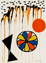 Lithograph La Mousson 1965 by Alexander Calder for sale April 26, 2023 at Los Angeles Modern Auctions in Van Nuys, CA, 041623