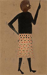 Outsider artwork by Bill Traylor on exhibition at Yancey Richardson in New York, April 27 - June 3, 2023, 051923