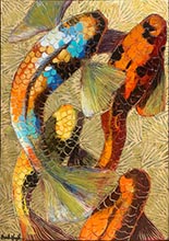 Fish painting by Frank Hyder available from George Billis Gallery in Fairfield, CT, May 2023, 010723