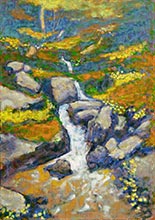 Western landscape painting by Rick Stevens available from Ann Korologos Gallery, Basalt, Colorado, May 2023, 041523