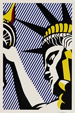 Lithograph I Love Liberty 1982 by Roy Lichtenstein sold April 26, 2023 at Los Angeles Modern Auctions in Van Nuys, CA, 041623
