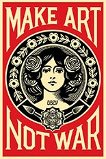 Artwork by Shepard Fairey available at Corridor Contemporary in Philadelphia, Pennsylvania, 041123