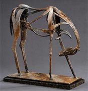 Horse sculpture by Al Glann available from Mirada Fine Art in Denver, CO, April 2023, 041523