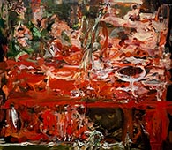 Painting by Cecily Brown in Death and the Made on exhibition at The Met Fifth Avenue in New York City, April 4 - December 3, 2023, 090623