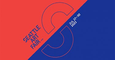 Seattle Art Fair logo dates July 27 - 30, 2023, 053123