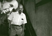 Self portrait with Robert Frank by Allen Ginsberg on exhibition at Fahey/Klein Gallery in Los Angeles, CA, August 10 - September 23, 2023, 082923