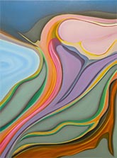 Abstract painting by Bethany Czarnecki on exhibition at Massey Klein in New York, Sept 8 - October 21, 2023, 081223