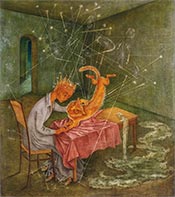 Painting by Remedios Varo dated 1955 on exhibition at The Art Institute of Chicago in Chicago, July 29 - November 27, 2024, 090623