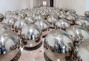 Installation by Yayoi Kusama at Rubell Museum in Miami, 093023