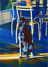 Dog painting by Marianna Olague available from David Klein Gallery in Detroit, MI, 110423