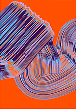 Abstract screenprint by Rik Oostenbroek available from Vertu Fine Art in Boca Raton, FL, December 2023, 112423