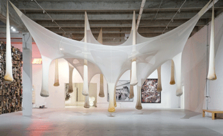 Artwork by Ernesto Neto on display at the Marguilies Collection at the Warehouse in Miami, 102223
