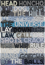 Mono print by Mel Bochner available from Surovek Gallery in Palm Beach, Florida, 111623